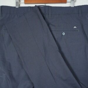 J. Lindeberg Dress Pants Men's‎ Size Actual 38X28 Navy Nicolas Stretch Wool Slim